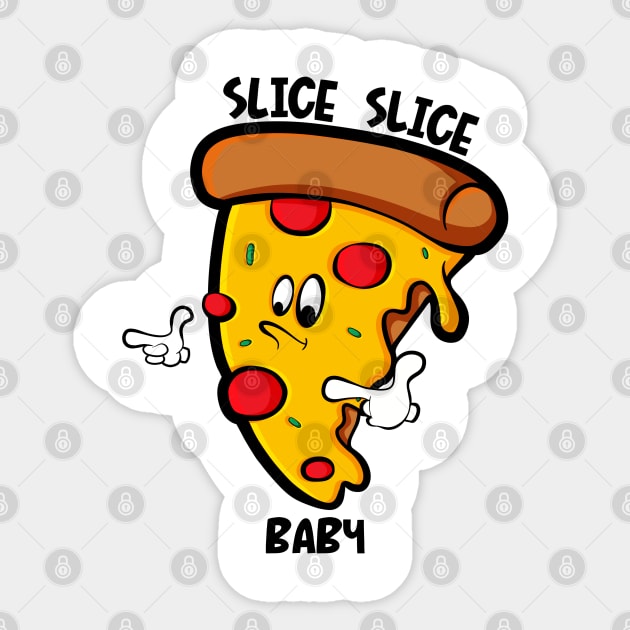 Pizza By The Slice Sticker by Art by Nabes